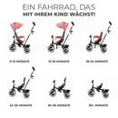 Kinderkraft ASTON Dreirad ab 9 Monate bis 25 kg, Kinderdreirad mit schubstange, drehbarer Sitz Vorwärts und Rückwärtsfahrt, ausklappbarem Verdeck mit sonnenschutz