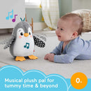 FISHER-PRICE Wackelnder Pinguin - Plüschspielzeug für Babys zum Spielen in Bauchlage mit Musik und wackelnden Bewegungen