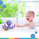Nuby Badspielzeug – Schwimmende Krake mit 3 Ringen | Interaktives Badspielzeug für Babys und Kinder | Ab 18+ Monaten