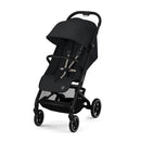 Cybex Gold Kinderwagen Beezy mit One-Pull Harness, Ab Geburt bis ca. 4 Jahre (max. 22 kg), Kompakt und ergonomisch, Magic Black (Schwarz mit schwarzem Rahmen)