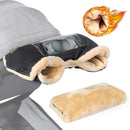 Orzbow Kinderwagen Handwärmer, Warm Handwärmer Kinderwagen mit Lammfellimitat, Stabil Handmuff für Kinderwagen mit Handyfach, Wetterfester Stoff, K...