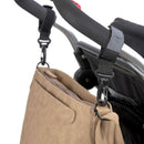 LÄSSIG Baby Wickeltasche Umhängetasche mit Zubehör veganes Leder/Tender Shoulder Bag camel