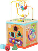 small foot Motorikwürfel Tierwelt aus Holz, Spielspaß und Beschäftigung für Baby und Kleinkind, ab 12 Monate, 10622 Spielzeug