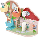 small Foot Motorikspielzeug Riesenrad „Jungle Friends“, aus FSC® 100%-zertifiziertem Holz, mit niedlichen Tierfiguren, für Kinder ab 12 Monaten, 12764