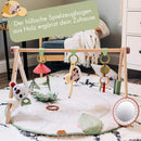 Tiny Love Luxe Developmental Gymini, Spielmatte Baby Holz mit Musik, 0+ Monate, Spieldecke Baby, 20 Aktivitäten, musikalisches Spielzeug zum Mitnehmen