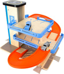 small foot Parkhaus "Business class" aus Holz, mit handelsüblichen Eisenbahnschienen kompatibel, ab 3 Jahren, 10343