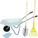 small Foot Gartenwerkzeug-Set mit Schubkarre, Garten- und Sandspielzeug mit kindgerechten Handschuhen, für Kinder ab 3 Jahren, 12799