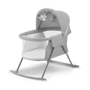 Kinderkraft Kinderbett 3 in 1 LOVI, Kinderreisebett, Stubenwagen, Babywiege, Baby Wippe, Zusammenklappbar, Einfach Transport, mit Zubehör, Tasche, Moskitonetz