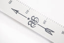 roba height chart Rock Star Baby, scale up to 150 cm, growth meter for children, nursery decoration, wood, white/anthracite