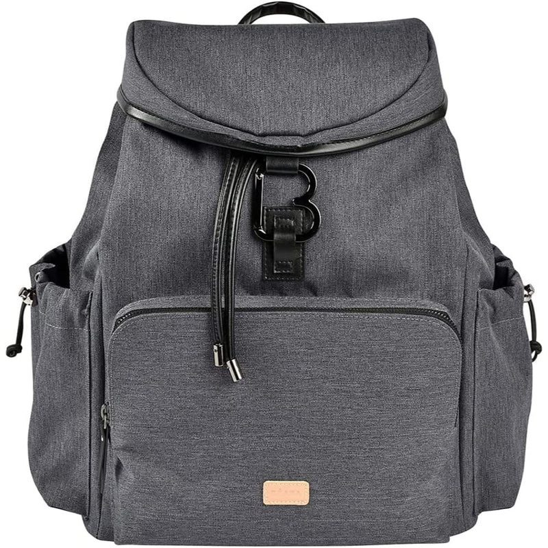BÉABA, Wickeltasche, Wickelrucksack, Großes Fassungsvermögen 22 l, 13 Aufbewahrungsfächer, Umfangreiches Zubehör, Waterproof, Tasche Vancouver, Dunkelgrau