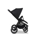 MOON SPORT onyx/melange, Sportwagen-Buggy mit Liegefunktion, bis 22kg, UV-Schutz 50+, zusammenklappbar, großer Korb, Kollektion 2025