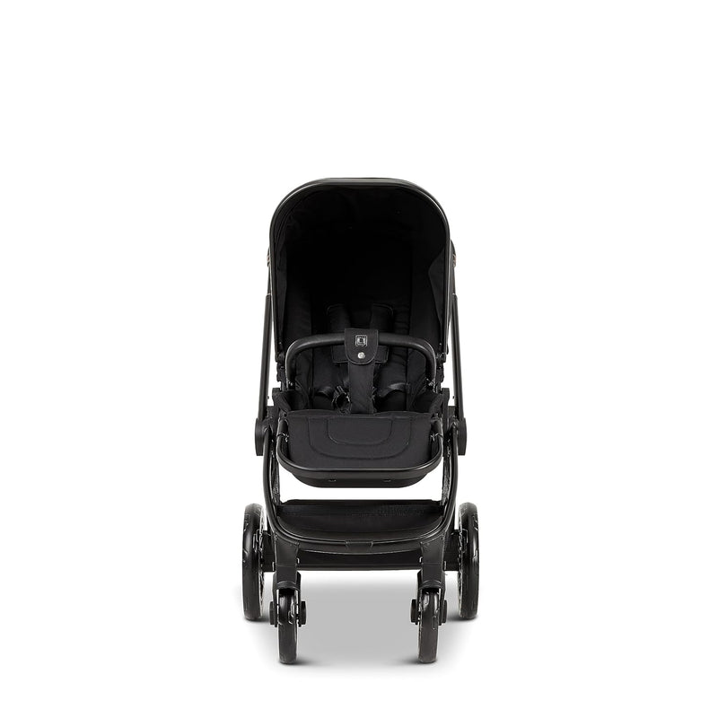 MOON Buggy SPORT, Black/Melange, Sportwagen-Buggy mit Liegefunktion, bis 22kg, UV-Schutz 50+, zusammenklappbar