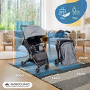 Mobiclinic® kids, Kinderwagen, Ultra-kompakt, Trip, 5-punkt-gurt, Lenker, Korb, Europäische marke, 0-36 monate, Voll verstellbar, Einzelgriff, Klappbare haube, Feststellbare bremsen