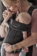 BabyBjörn Baby Carrier Mini, 3D Jersey, Black-Grey
