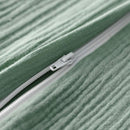 Julius Zöllner Sommerschlafsack Musselin 0,5 TOG Gr. 68/74 | 100% Baumwollmusselin | Oeko-TEX Standard 100 | grün