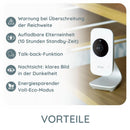 Alecto DVM-71 Babyfoon met camera, groot bereik (tot 50 m binnen, tot 300 m buitenshuis), babymonitor met draaibare videocamera, uitbreidbaar, VOX-...
