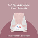 Angelcare ergonomischer Badesitz für die Baby-Badewanne Light pink, angenehm weiche Liegefläche, aufhängbar