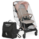 Peg Perego Leichter Buggy Volo mit Regenschutz, Handgepäckgröße, Flugzeuggeeignet, Kompakt, Ab Geburt bis 22 kg, Reisetasche Inklusive, Mon Amour