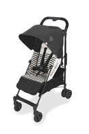 Maclaren Quest Arc leichter kompakter Kinderwagen, Neugeborene bis 25 kg, ausziehbares wasserdichtes Verdeck UPF 50+, Einzelgriff, Liegesitz, Allradfederung, Inklusive Regenhülle, Eisenbahnstreifen