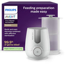 Philips Avent Premium 2-in-1 Flaschenwärmer und Sterilisator – Warmwasserbadtechnologie mit Krankenhaus-Standard, intelligentem Temperatursensor, v...