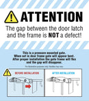 Regalo Easy Step Safety Gate, White, Suitable for Openings between 73.7 and 99.1 cm