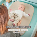 Nattou Wickelauflage 50x70 cm - Wickelauflage Abwaschbar und wasserdicht auf PU-Schaum - Leicht und weich Baby Wickelunterlage - Wickelmatte mit erhöhten Rändern - Beige
