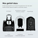 BABYZEN YOYO2 Kinderwagengestell, Black - Textilset nicht inbegriffen - Kommt mit 5-Punkt-Gurt, mehrfach verstellbarer Rückenlehne, Verdeckbügel, Schultergurt und schützender Aufbewahrungstasche