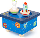 small foot Spieluhr "Space" aus Holz, mit abnehmbaren Holzfiguren, Einschlafhilfe für Kinder, ab 3 Jahren, 11449