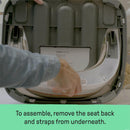 Ingenuity 2 in 1 Sitzerhöhung Stuhl, Babysitzerhöhung & Kleinkindersitz mit abnehmbaren Tablett, Essen & Fütterung Sitz für Kleinkinder, leicht zu reinigen, ideal für unterwegs, Blau, ab 6 Monaten