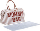 CHILDHOME, Mommy Bag, Wickeltasche, Umstandstasche, Reisetasche, großes Fassungsvermögen, Wickelauflage, Verstellbarer Schultergurt, Unterteilt, Is...