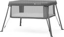 Kinderkraft CAMI baby cot 3 in 1, travel cot for babies from birth to 3 years, playpen function, easy and compact folding, travel backpack included, two levels, gray