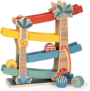 small foot Kugelbahn „Dino“, robuste Kullerbahn aus FSC 100%-zertifiziertem Holz, für Kinder ab 18 Monaten, 12614