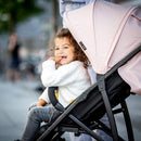 hauck Rapid 4R Plus, Schwarz - Kinderbuggy mit Liegefunktion ab Geburt bis 22 kg - UV Schutz 50+ - Klein Zusammenklappbar - Höhenverstellbarer Schieber mit Getränkehalter