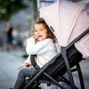 hauck Rapid 4R Plus, Schwarz - Kinderbuggy mit Liegefunktion ab Geburt bis 22 kg - UV Schutz 50+ - Klein Zusammenklappbar - Höhenverstellbarer Schieber mit Getränkehalter