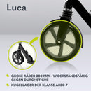 LIONELO Luca Klappbarer Roller für Kinder und Erwachsene bis 100kg Verstellbar und leicht nur 4kg Robuste Konstruktion 20cm Räder Stoßdämpfende