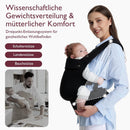 Momcozy Babytrage – Baby Carrier für Kleinkind(3–24 Monate) · Ohne Einsätze · Ergonomische M-Trage · X-Rücken · Leicht & Luftdurchlässig, Schwarz