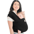 KeaBabies Babytrage Ab Geburt - Atmungsaktive Babytragetücher, Babytrage Neugeborene Ab Geburt, Babytuch Tragetuch Baby Neugeborene, Kleinkind Handfreie Baby Carrier (Trendy Black)