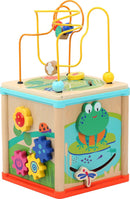 small foot Motorikwürfel Tierwelt aus Holz, Spielspaß und Beschäftigung für Baby und Kleinkind, ab 12 Monate, 10622 Spielzeug