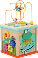 small foot Motorikwürfel Tierwelt aus Holz, Spielspaß und Beschäftigung für Baby und Kleinkind, ab 12 Monate, 10622 Spielzeug