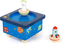 small foot Spieluhr "Space" aus Holz, mit abnehmbaren Holzfiguren, Einschlafhilfe für Kinder, ab 3 Jahren, 11449