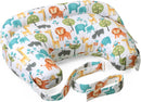 Boppy Deluxe Stillkissen, Brust und Flasche Fütterung Unterstützung, ergonomische Form mit Mutter und Baby zu unterstützen, volle Polsterung, abnehmbar und waschmaschinenfest, 0M +
