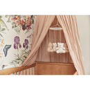 Jollein Baldachin Vintage Biscuit - Höhe 245 cm - Betthimmel Babybett Kinderzimmer - Biskuit, Hellbraun