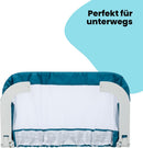 Safety 1st Portable Bed Rail, foldable bed rail, fall-out protection, travel, 18 months–5 years, portable bed guard, mesh fabric, easy to install, automatic lock, easy to carry, Blue