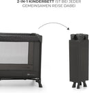Kinderkraft Kinderreisebett Joy Light, Babybetten, Kinderbett, Reisebett, Praktisch, Modernes Design, Kleine Abmessungen nach Zusammenklappe, Tasch...