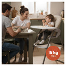 hauck Sit N Fold, Dusty Mint - Faltbarer Hochstuhl für Kinder ab 6 Monaten bis 15 kg, mit 5-Punkt-Gurt, Rückenlehne & Essbrett Verstellbar, Becherv...