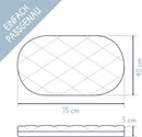 Julius Zöllner Dr. Lübbe Premium 75x40 cm – Babymatratze für den Bollerwagen - ideal für Neugeborene – Made in Germany - besonders hochwertig und schadstoffgeprüft, atmungsaktiv