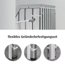 reer StairFlex zur Befestigung von Treppengittern an Sprossen-Geländern, weiß, 1 Stück (1er Pack)
