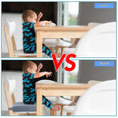 Rialzo da Sedia per Bambini, PU Cuscino Rialzo per Bambini Cuscino per Sedia Seggiolino Regolabile Smontabile con 2 Cinghie per Sedia da Pranzo (Gr...