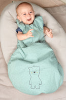 Sterntaler Funktionsschlafsack, Bär Ben, Ganzjährig, Wärmeregulierung, Reißverschluss, 110 cm