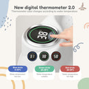 Faltbar Baby Badewanne Mit Rutschfestem Badewannensitz - Babywanne Xxl Mit Badethermometer - Von Der Geburt Bis 3 Jahre - Baby Bathtub - Babygeschenk